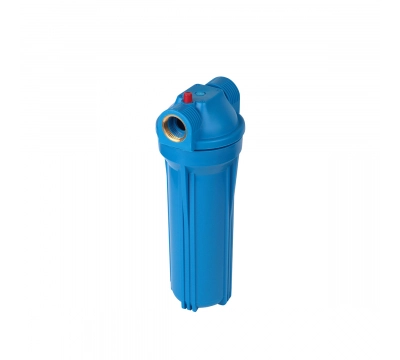Фильтр магистральный для холодной воды (непрозрачный синий корпус 10") 1/2" без картриджа